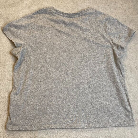 Reebok Women's Pocket Tee Shirt Large Heather Gray Recycled Cotton Blend - Picture 10 of 10